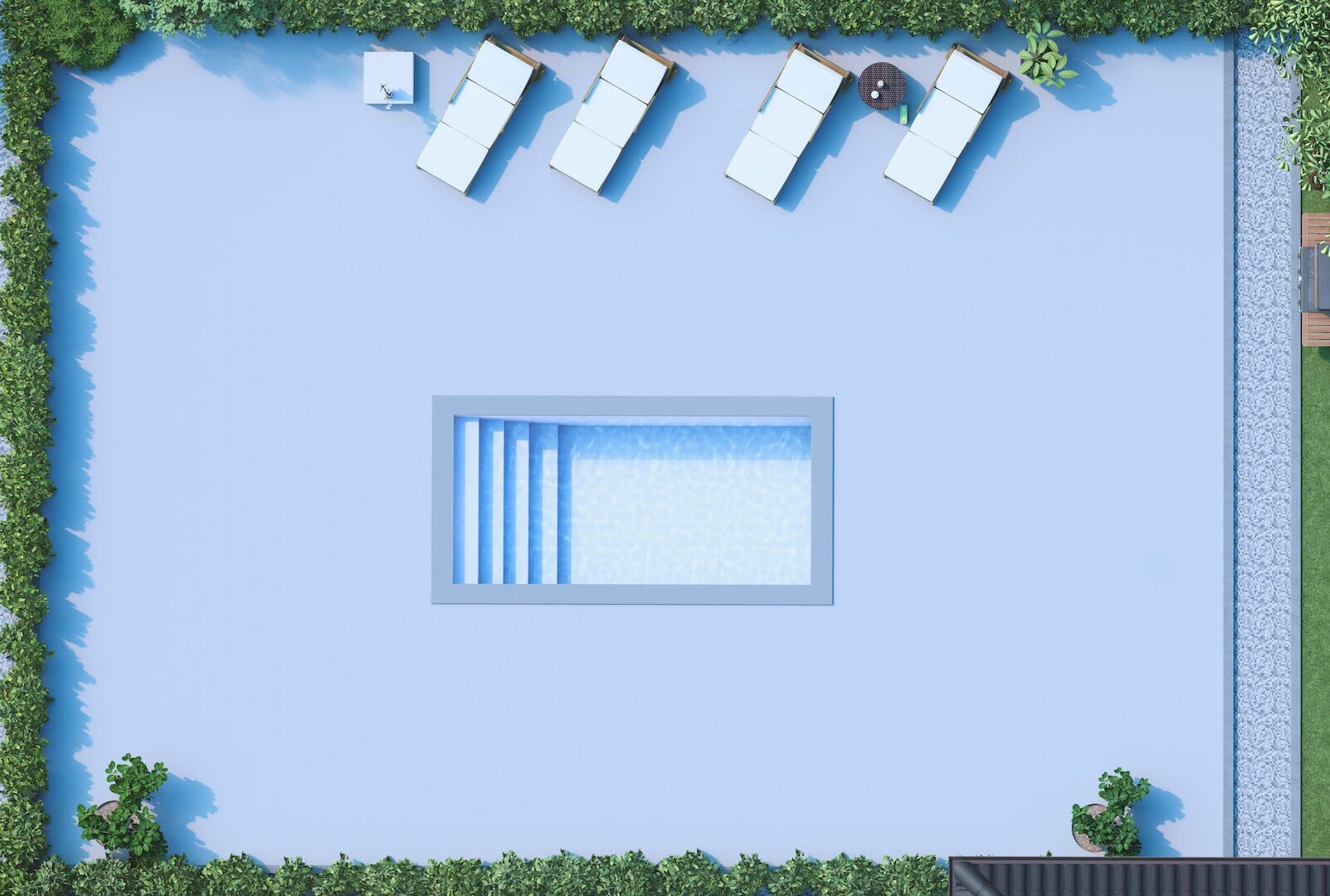 Arctic fiberglass pool model - Coastal Pools NY